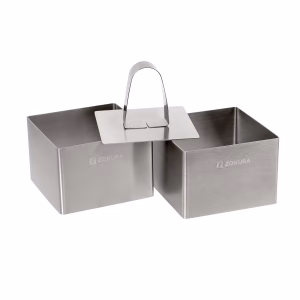 0103506_set 2 forme decorare patrate si presa inox 7x7x5cm zokura