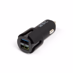 adaptor de la bricheta 2x usb 24a negru m n c