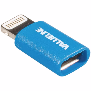adaptor iphone lightning tata micro usb mama albastru valueline