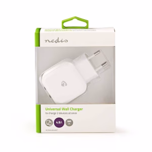 alimentator 110 240v usb x2 iesiri 42a alb nedis