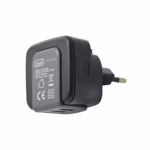alimentator usb 230v ta 240 usb 2 iesiri 24a negru trevi