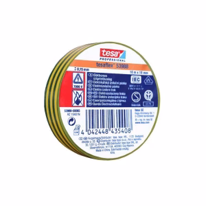 banda 10m izolatoare tesaflex galben verde