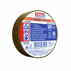 banda 20m izolatoare tesaflex galben verde