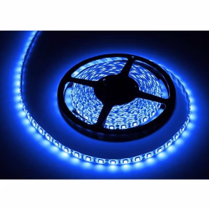 banda led 5m albastru 300 led 5050 1000lm protectie ip65