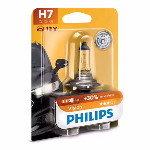 bec auto h7 30 12v 55w 1600lm halogen px26d vision philips 40607130