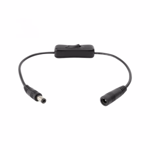 cablu 15cm cu comutator pe fir mufe 21x55mm home