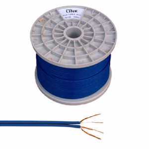 cablu 2x rca 3mm albastru cabletech kab0204