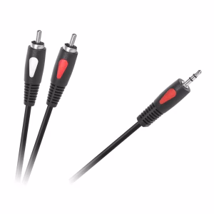 cablu 35 mm tata 2x rca 18m eco line cabletech kpo4004 18