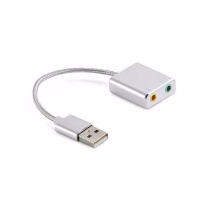 cablu adaptor usb 20 placa de sunet audio 71 virtual 10cm aluminiu well