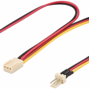 cablu alimentare pc 2x fan 3 pini tata fan mama 3 pini 22cm goobay