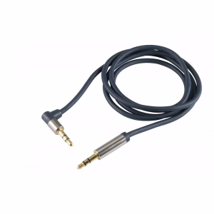 cablu audio hifi stereo jack 35 mm 35 mm 90 grade 1m dublu ecranat home