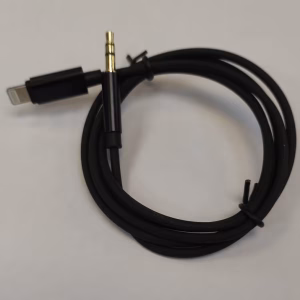 cablu audio jack 35 mm stereo tata lightning iphone 1m negru jh 023