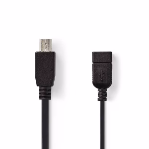 cablu de date case de marcat fiscale usb 20 a mama mini usb 5 pini tata otg 02m nedis