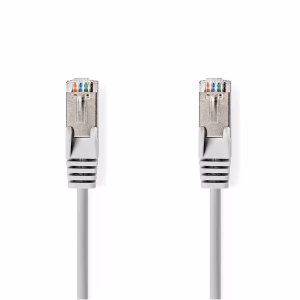 cablu de retea sftp cat6a 1m gri rj45 tata rj45 tata dublu ecranat nedis