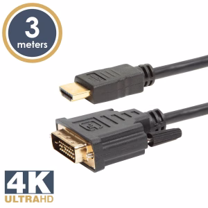 cablu dvi d 241 la hdmi 3m 102gbps 20v aurit delight