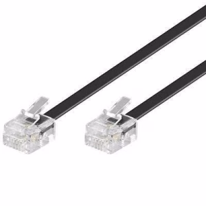 cablu telefon 3m rj11 6p4c negru goobay