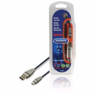 cablu usb 20 usb a tata usb mini 5 pini tata 2metri bandridge