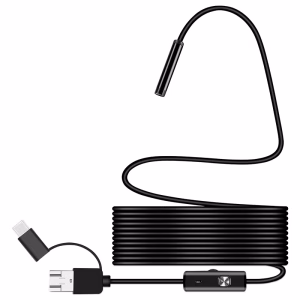 camera inspectie endoscop usb 640x480p 64 grade compatibil android sau windows ip67 rebel