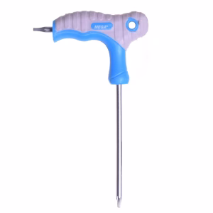 cheie negativa tip t torx t50 200mm din otel crom vanadiu maner cauciuc antiderapant soft touch mega 48618