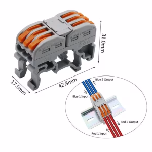 conector 33 cu sina portocaliu pentru cablu maxim 4 mm