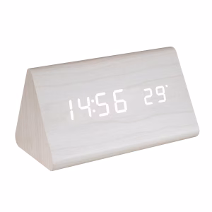 desteptator digital led alb lemn oc 07 home
