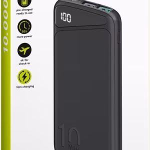 fast charge power bank acumulator extern 10000mah usb type c pd qc 30 goobay