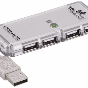 hub 4 port usb 20 hi speed 480mb s gri cablu 6cm 68879 goobay