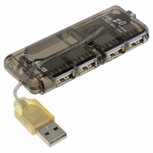 hub usb 20 4 port negru posibilitate alimentare cu 5v