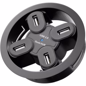 hub usb 20 4 porturi montabil in birou goobay