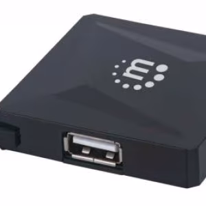 hub usb 20 cu 4 porturi 164818 manhattan negru