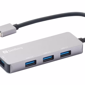 hub usb 30 1x usb 30 3x usb 20 aluminiu sandberg 333 67