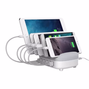 incarcator ac 5 porturi usb 5v 24a 40w alb orico duk 5p