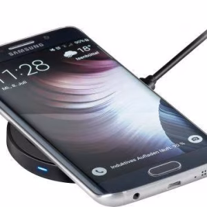 incarcator wireless plat s pentru smartphone dispozitiv compatibil qi negru goobay