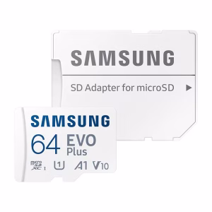 microsdhc uhs 1 card adaptor sd 64gb 130mb s evo plus samsung mb mc64ka eu