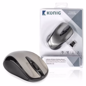 mouse desktop cu 3 butoane nano dongle wireless 1600dpi konig