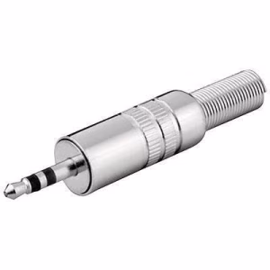 mufa audio jack 35 mm stereo tata metal protector cablu goobay