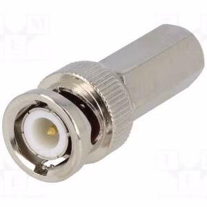 mufa bnc tata prin insurubare pentru cablu rg6u pin aurit