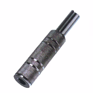 mufa jack 35 mm mama mono metal pe fir cu protector cablu
