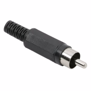 mufa rca tata executie din plastic negru