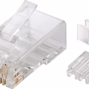 mufa retea rj45 8p8c cat6a neecranat contacte aurite 50u goobay