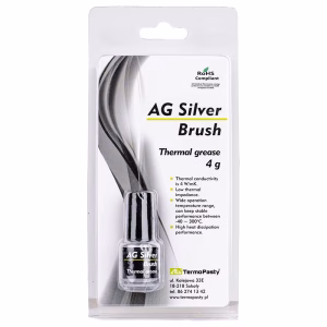 pasta termoconductoare ag silver brush 4 w mk 4grame ag termopasty