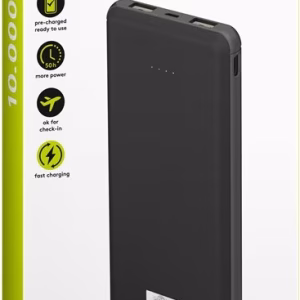 power bank acumulator extern wireless 10000mah usb type c pd qc30 fast charger goobay