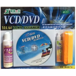 set curatare dvd si cd cu solutie de curatat