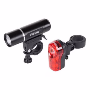 set lumini fata spate bicicleta vipow