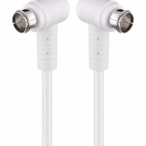 cablu antena sat 90 grade 80db dublu ecranat 15m f tata rapida 90 f tata rapida 90 complet ecranate alb goobay 67341