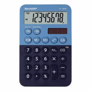 calculator birou profesional 8 cifre sharp el 760rb bl shel760