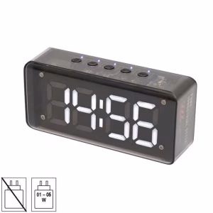 ceas desteptator 3d led alb cu fm bluetooth mp3 player multimedia mechaclock home