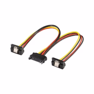 cablu adaptor sata mama 2x sata 90grade tata 20cm