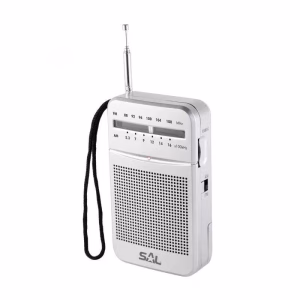 radio portabil 2 benzi am fm 2x aa argintiu sal rpc 4