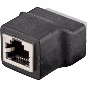 adaptor bloc terminal cu 8 pini clema la rj45 mama 8p8c goobay 76737